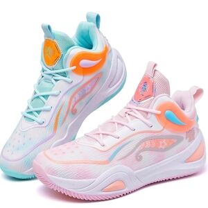Stylish Women's Athletic Shoes in Pink and Aqua